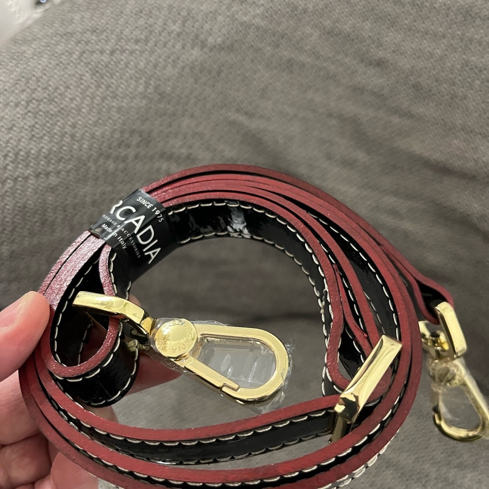 Arcadia Red and Black Women's Belt - Picture 2 of 2